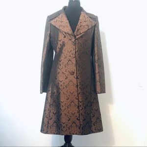 Suit long jacket. Black and brown